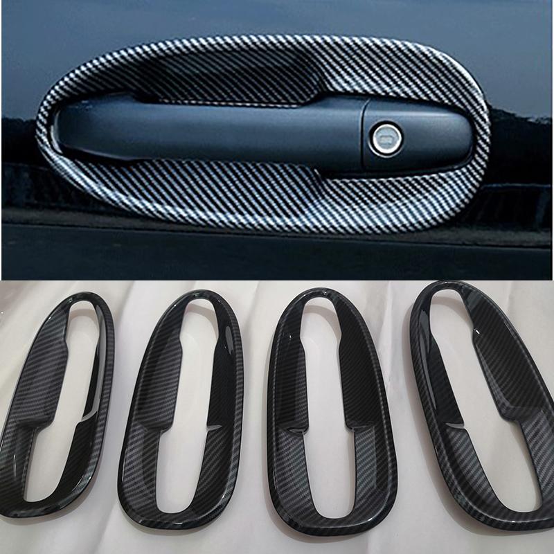 For Mercedes Benz Vito V Class V260 W447 2014- V250d Metris Valente Carbon Fiber Door Handle Bowl Cover Trim Car