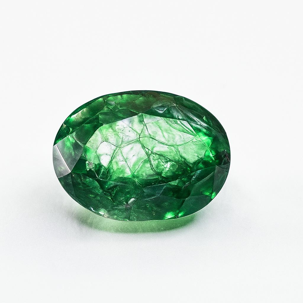 Natural Muzo Green EMERALD 9.65 Carat Oval Cut Loose Gemstone