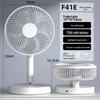 Compact Foldable Office Desk Fan: Rechargeable, Oscillating, Strong Wind, Long Battery Life, Portable for Student Dorms
