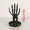 Gothic Skeleton Hand Jewelry Stand Black Plastic Necklace Earring Organizer Monster Hand Jewelry Display Tray Retro Home Decor