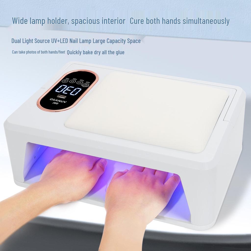 288W Podwójny Ręczny Suszarka do Paznokci Ultra Moc i Lampa do Terapii Światłem