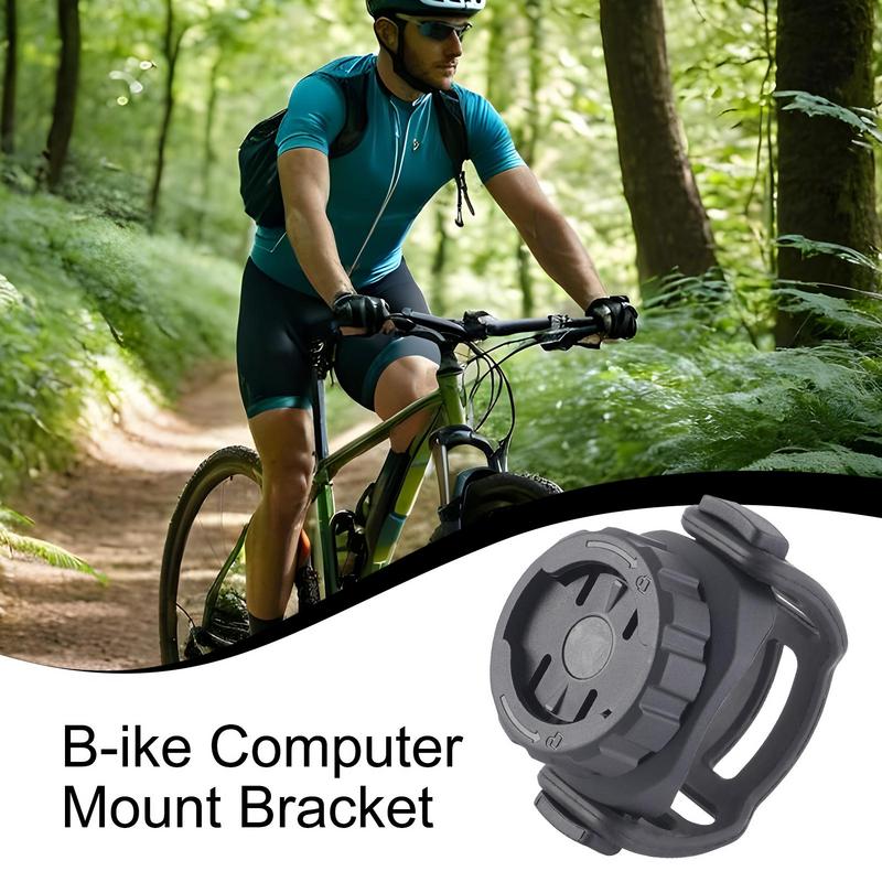 Bicycle Computer Mounting Bracket Made of High-strength Resin and Non-slip Rubber Anti-slip and Shock Absorption Front Bracket