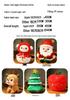 Christmas Plush Set: Santa, Reindeer, Apple Cushion, Tree, Snowman Doll