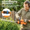 Electric Hedge Trimmer Cordless Battery-powered Hedge Cutter with 100 W Motor Power Cordless 51cm Cutting Length ABS Orange