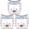 Elegant Queen 70th Platinum Jubilee Party Supplies Set Bunting Banner Caketopper More!