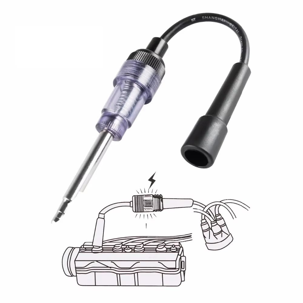

zmart Spark Tester Spark Plug Tester Tool Ignition System Coil Engine Line Automatic Diagnostic фиолетовый