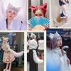 GUFER Cat Fox and Tail Fluffy Fox Wolf School Cosplay Tail Ears Ears, Ears, Set, Cosplay, Tail, 2-Piece Set, Cosplay, Costume, Disguise, Halloween,
