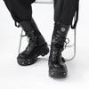 Punk Style Martin Boots Women's Platform Hottie Metal Rock Motorcycle Boots Fried Street Mid Boots Women