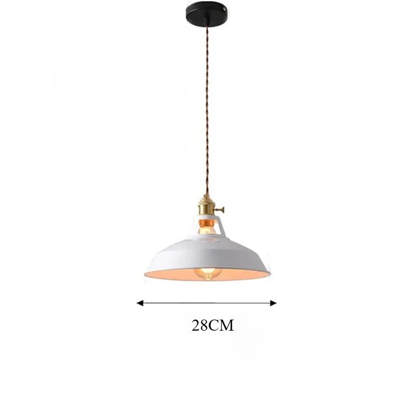 Industrial Vintage Hanging Lamp Colorful Loft Suspension Luminaire Restaurant Kitchen Chandelier Decorative Lamp LED