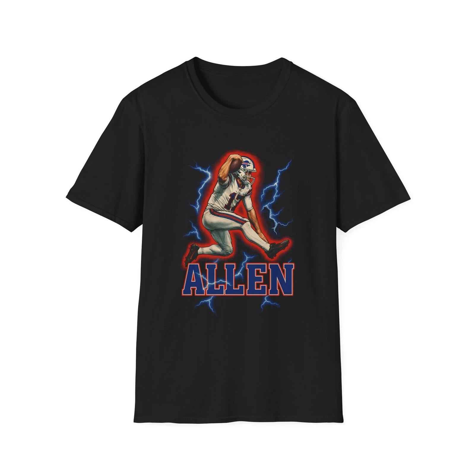 Josh Allen Hurdle Tee, Buffalo Bills Football Shirt, NFL Fan Apparel, Unisex XL
