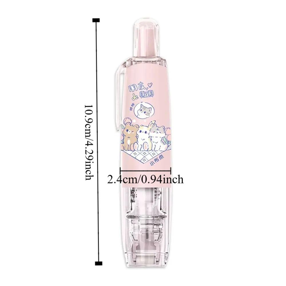 Pen Style Cartoon Press-On Dot Glue Stationery Roller Glue Tape Cartoon Double-sided Tape  Ledger