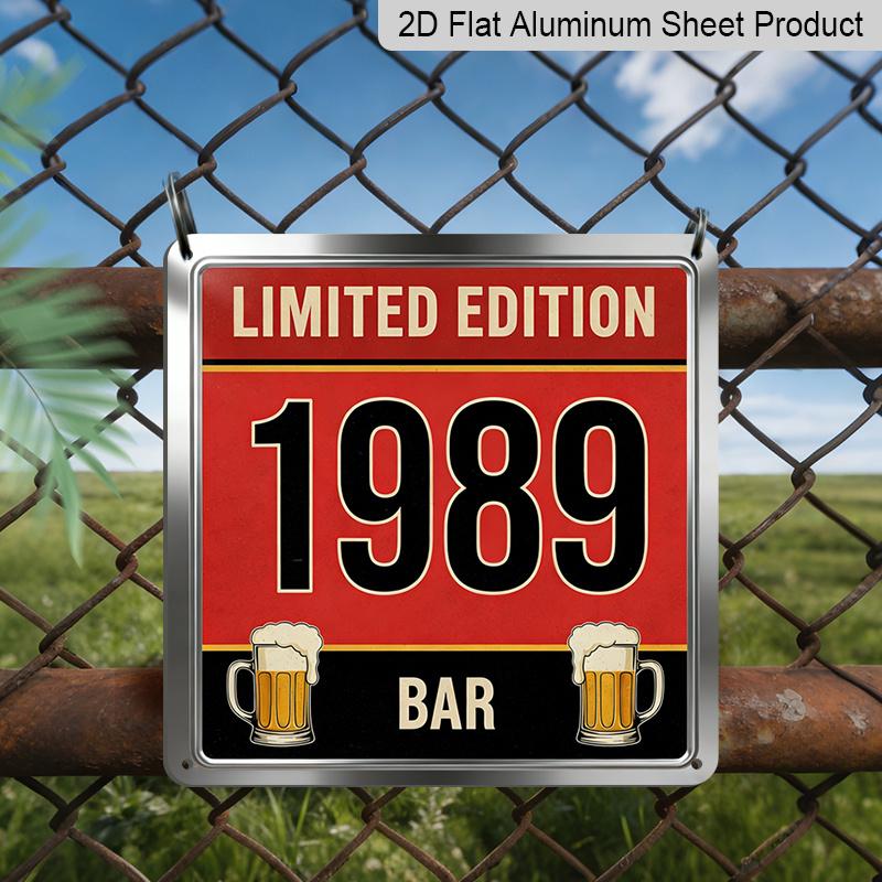 

2D Flat, 1pc, Beer Mugs Vintage Metal Aluminum Sign, Outdoor Plaques & Wall Decor, Christmas Gifts, Gifts for Dad, Gifts for Men, Birthday Gift 20*20cm