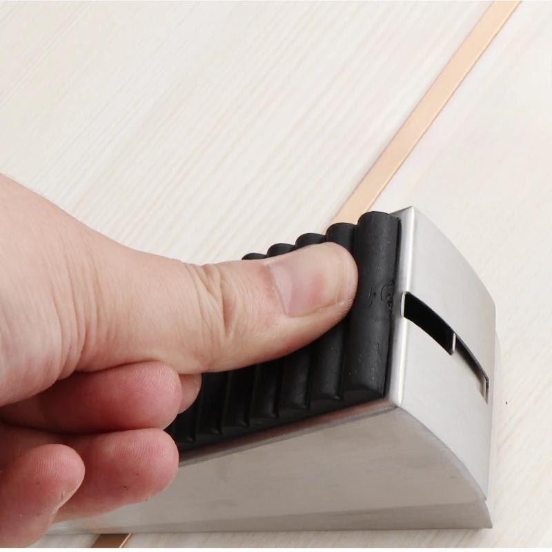 1 szt. Regulowany stoper do drzwi Stal nierdzewna Stoper do drzwi Bez gwoździ Antypoślizgowa guma Sprężynowy korek do drzwi Antykolizyjny Bezpieczeństwo