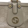 Used Guccissima Scarlet Tote Bag 269953 7924, Double G Embossed, Calfskin, Interlocking G Studs, 9539 GG Shima Gray,