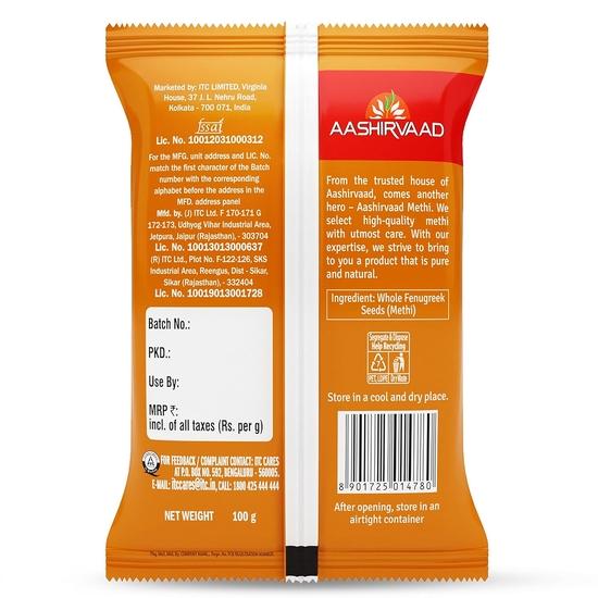 Aashirvaad Methi 100g