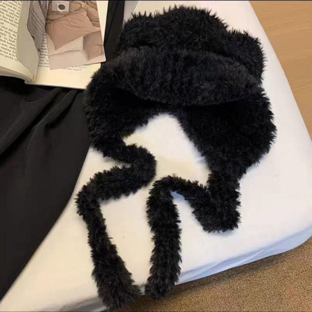 Soft Ear Protection Hat Korean Style Plush Earmuffs Cap Ski Caps Women Fluffy Hat  Girls
