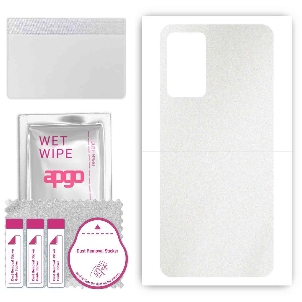 apgo Protective Skin Sticker for the Back Compatible with Oppo A16, Wrap Film, Foil, Vinyl - Pattern Matte Transparent