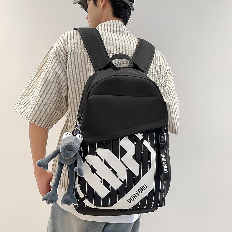 Men Letter Backpack Women Lightweight Large Capacity Backpack