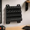 Workshop Drill Bit Storage Rack with 1-10mm Labeled Positions for Twist and High-Speed Steel Drill Bits and Quick Access