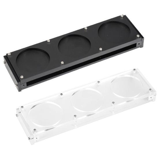 Desktop Cup Holder with 3-Slots Anti-scald Double-layer Heavy Duty Camping Picnic BBQ 3 Water Cups Organizer Coffee Mug Beer Glass Storage Stand