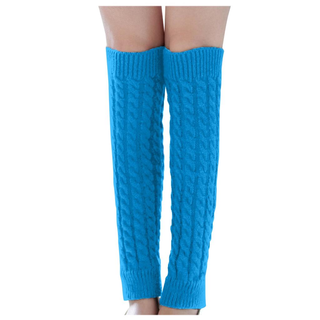 Fashion Women Winter Warm Leg Warmers Knitted Crochet Long Socks