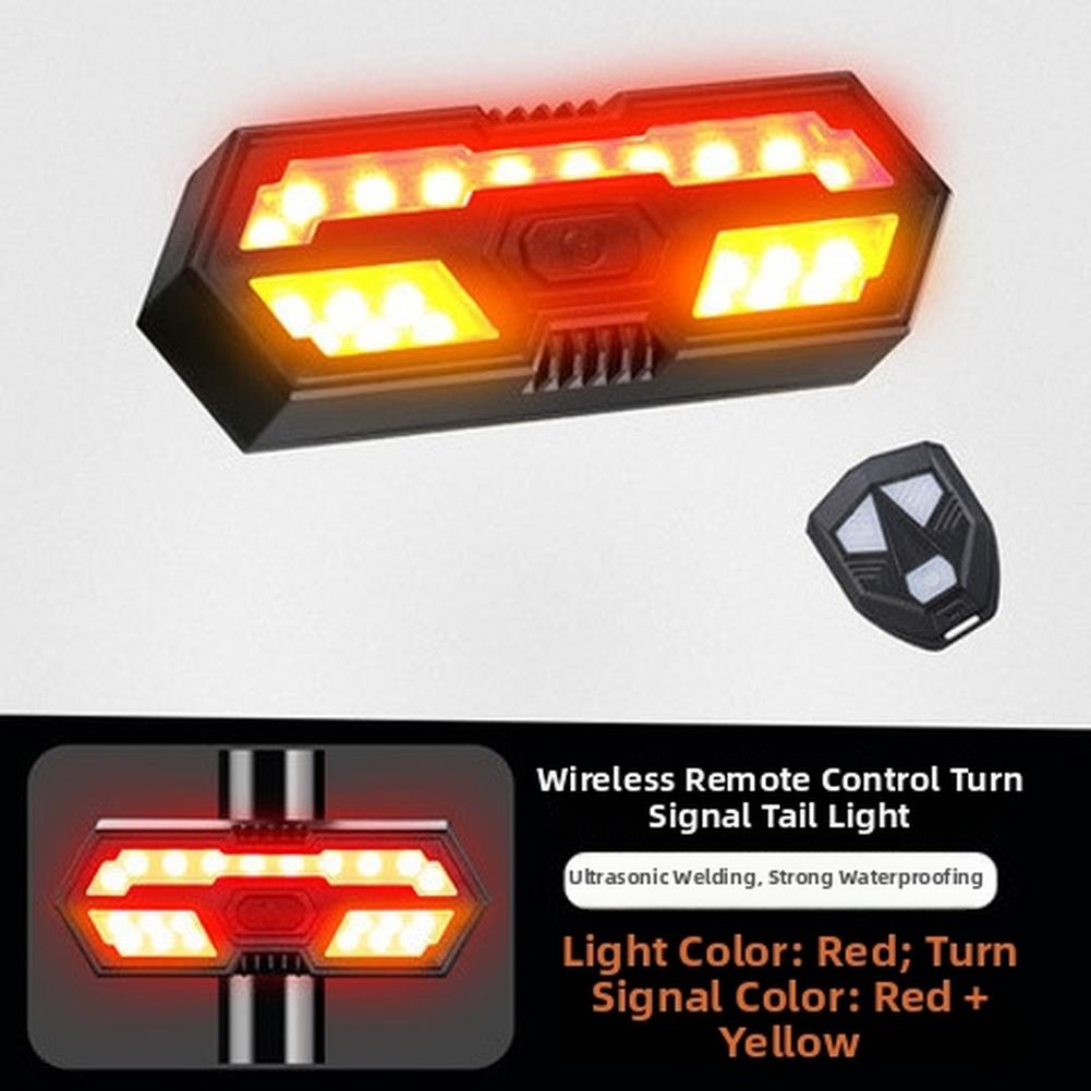 Bike Wireless Intelligent Remote Control Taillights Enhance Safety For Mountain Bicycle Accessories чёрный