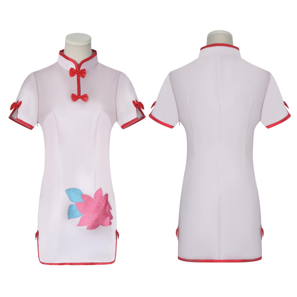 Ranma cos suit Ranma 2/1 Shanpu cheongsam cosplay pink maid cosplay suit