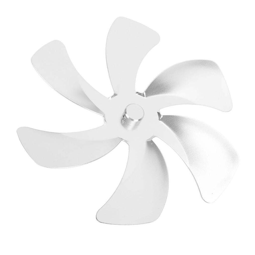 6 Blades Stove Fan Blade Aluminium Alloy Enhance Warm Air Circulation Stove Fan Blades Replacement