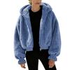 Women's Long-sleeved Hooded Winter Warm Plush Jacket