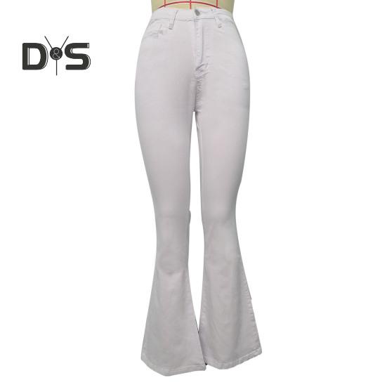 Jeans a Zampa da Donna Elasticizzati Bootcut a Campana Pantaloni Denim a Vita Alta Slimming Jeans con Tasche