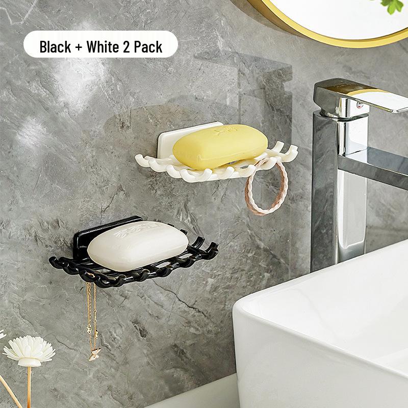 2023 Punch-Free Wall-Mounted Soap Box: High-End Handmade Storage & Drain Rack