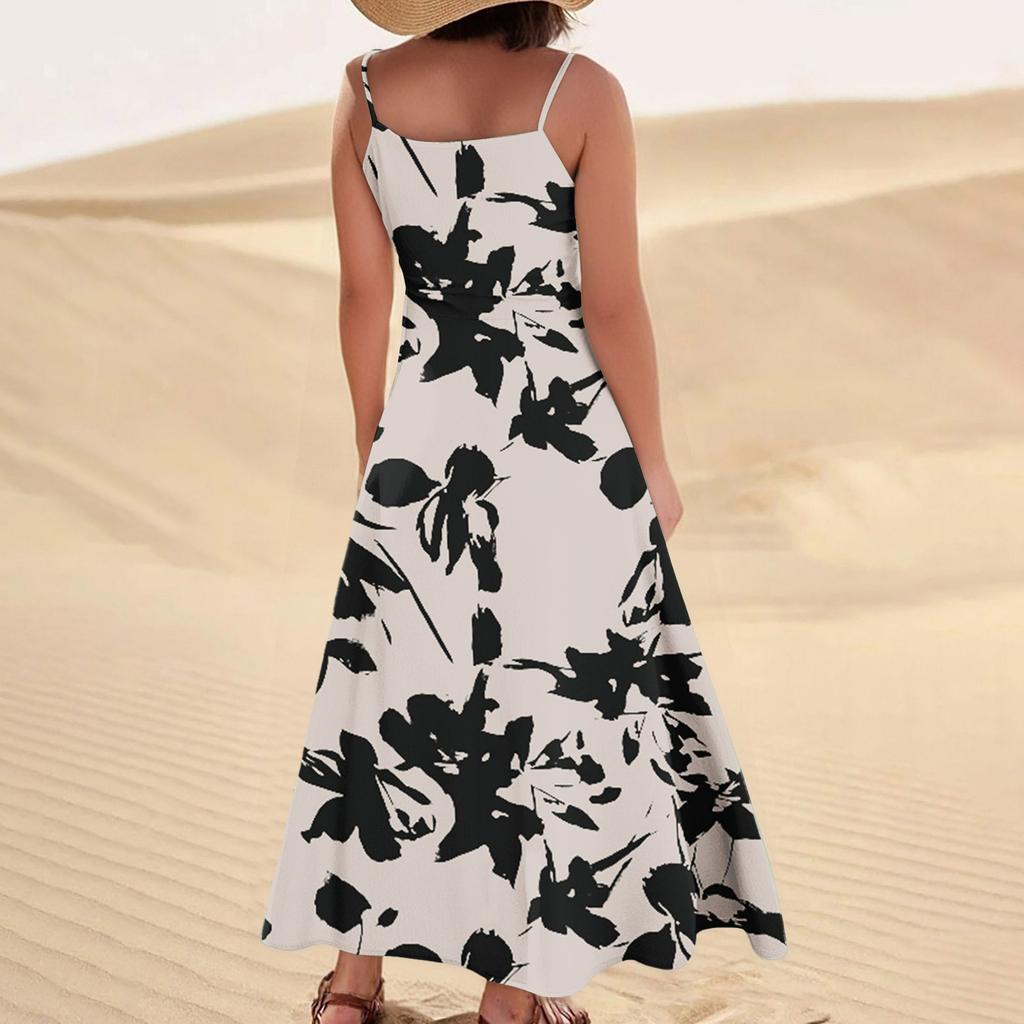 Women's Summer Dress Casual Loose Long Beach Vacation Dresses