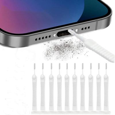 10/50 Stück Duschkopf-Reinigungsbürste, Anti-Verstopfung, Mini-Bürste, Handy-Ladeanschluss-Reiniger, Küche, Badezimmer, Telefon-Loch-Lücken-Reinigungsbürste
