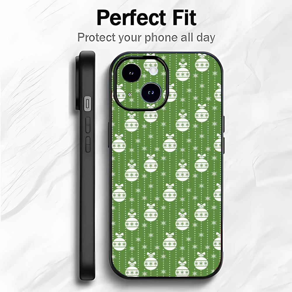 Winter Art Snowflake Reindeer Phone Case Phone Case Soft Packaging Lightweight For iPhone17 16 15 14 13ProMax