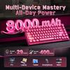 YUNZII RT75 PRO Wireless Gaming Rapid Hall Effect Mechanical Magnetic 8KHz Polling Rate 128K Adjustable RGB Compatible Autumn Magnetic Red Keyboard,