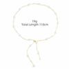Dress Accessory Belly Chain Adjustable Hip Chain Fashion Body Chain Decor  Birthday Gift