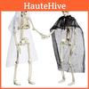Livsstor Halloween Skelett Brud Och Brudgum Realistisk Plastdekoration För Spöklika Festligheter