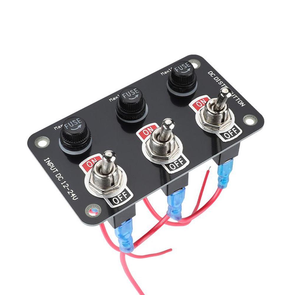 

Position Rocker Toggle Switch Panel On/Off With Marine Yacht 12V-24V 10A For Cars Trucks Buses Boats Yachts Electrical Boxes