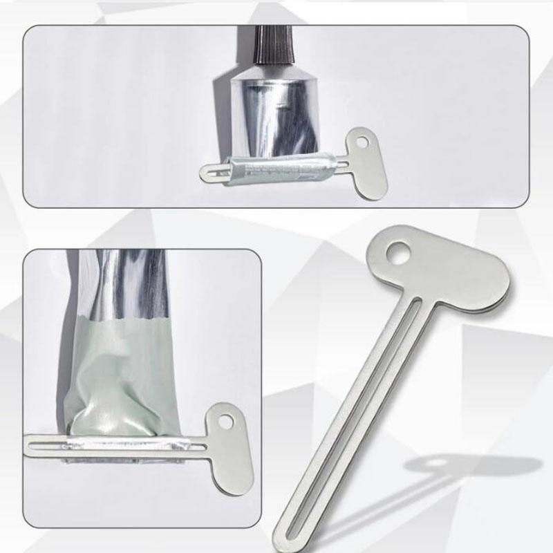 Creative Metal Key Stainless Steel Toothpaste Tube Squeezers Simple Toothpaste Roller Ointments Cosmetics Bathroom Accessories
