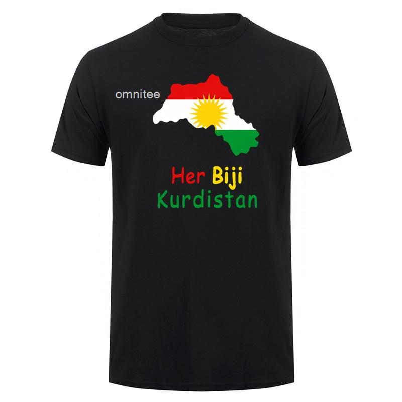 T-shirts Graphiques Drôles Kurdistan Kurde Coton Streetwear Manches Courtes Montagnes du Kurdistan Kurdes T-shirt Unisexe Vêtements HJ048