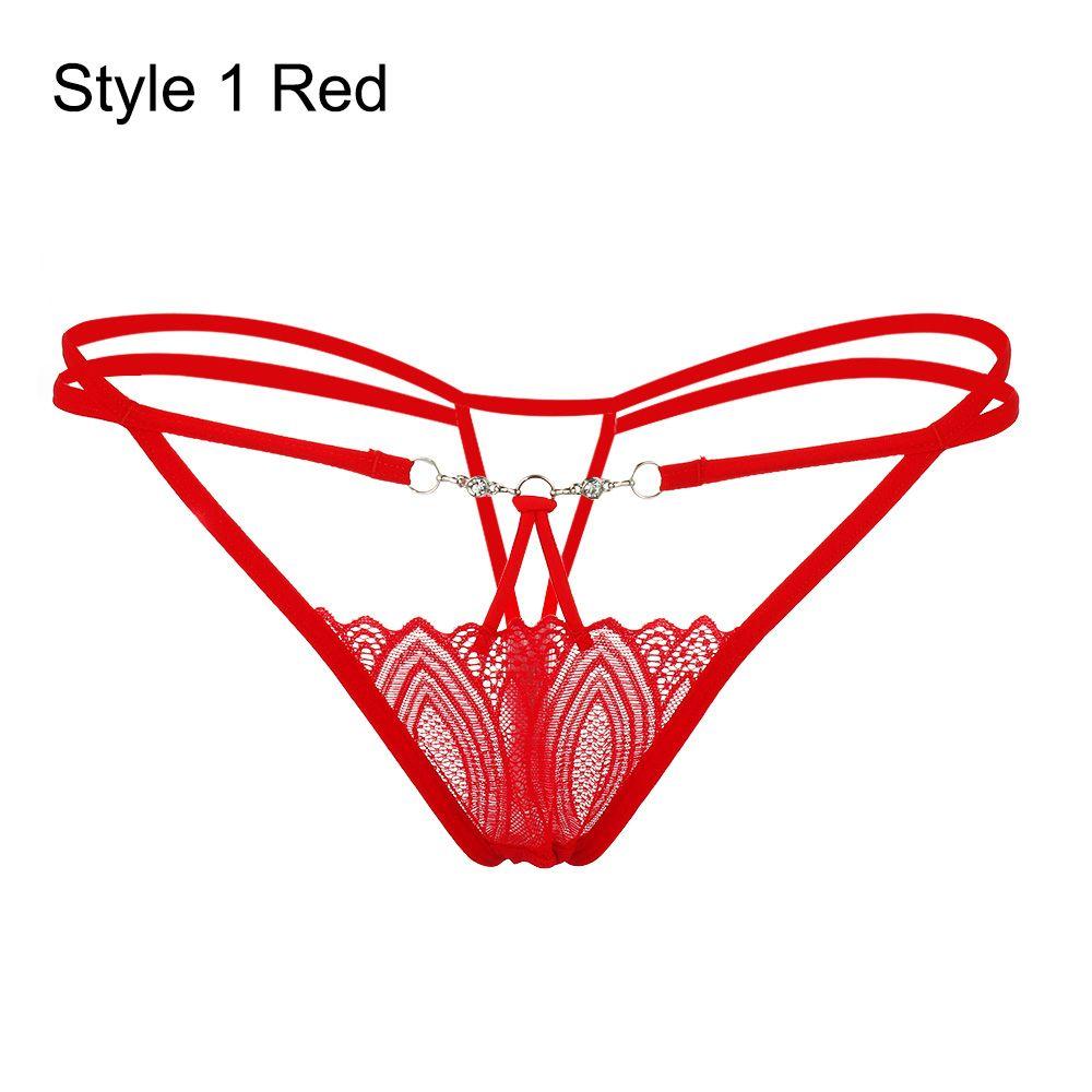 Fashion T-back Low Waist Briefs Women Erotic Lingerie Lace Flowers G-string Sexy Panties