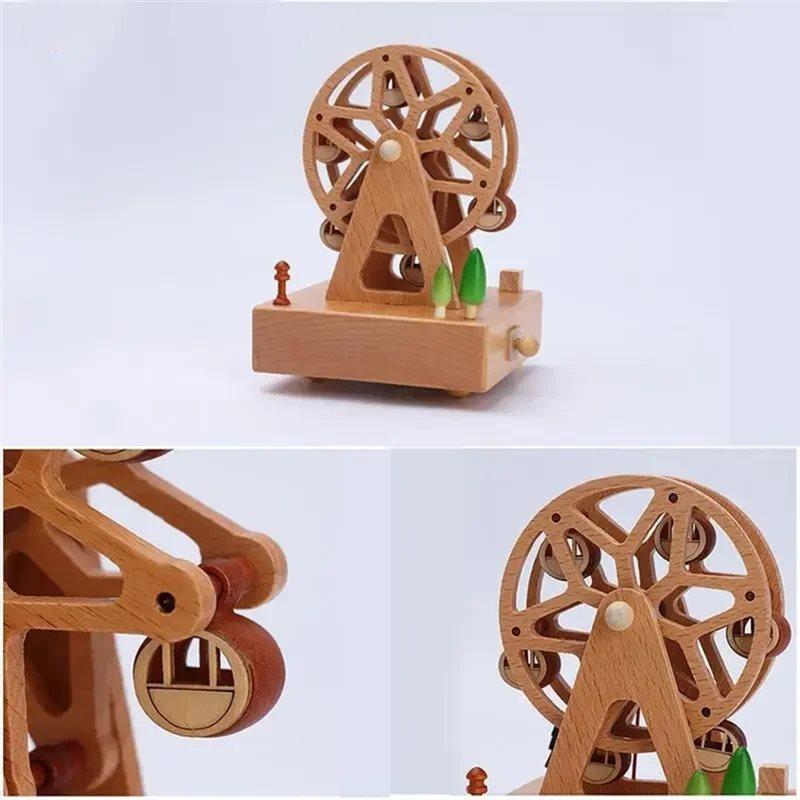 A25F-Wooden Dancer Music Box Musical Box Rotary Musical Box Home Decoration Birthday Gifts Valentine Gift