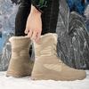 36-45 Men's Winter High Bands Boot Anti-Slip Waterproof Warm Pole Wool Warm Large Size Snow Boot Women's Shoes