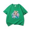 Kids Cotton T Shirt Princess Girl With Blue Unicorn Print Crew Neck Short Sleeve Tee Casual Boys Girls Summer Tops