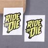 2Pcs Ride Or Die Bike Frame Stickers Bicycle Top Tube Waterproof Vinyl Decals For Mtb Bicycle Decorative Motorcycle Accessories