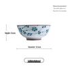 Japanese Style Underglaze Ceramic Bowls Set
