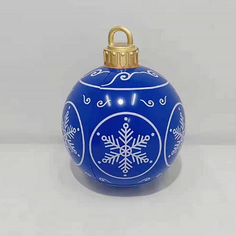 Weihnachten Aufblasbare Dekoration Ballon Drucke Handwerk Spielzeug Ball Festlichen Spaß Im Freien 60Cm