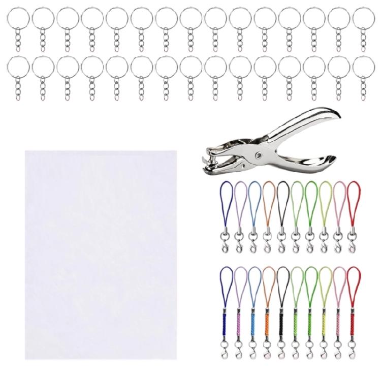 141Pcs Plastic Heat Shrinkable Plastic Sheets for Creative Keychain Making Colorful Craft Supplies