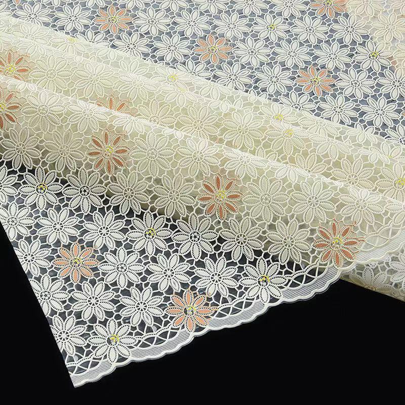 65cm Width TV Cabinet Tablecloth PVC Tablecloth Waterproof Shoe Cabinet Cloth Dressing Table Strip Plastic Dustproof Tablecloth