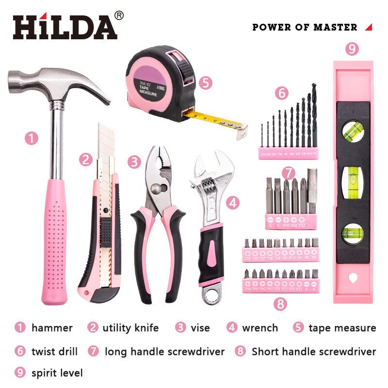 

Portable Electric Screwdriver & Manual Tools Set: Includes Measuring Tape, Wrench, Pliers for Household Use